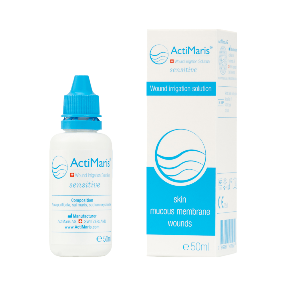 ActiMaris sensitiv raztopina za izpiranje ran, 50 ml